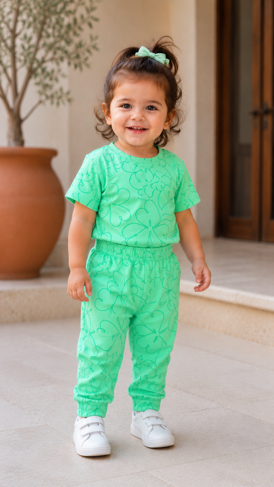 Mint Green Unisex Kids Co-ord Set