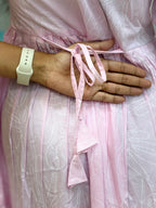 Light Pink Frock Style Heavy Rayon Maxi  - 3453