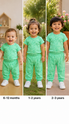 Mint Green Unisex Kids Co-ord Set
