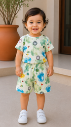 Cream Unisex Kids Co-ord Set