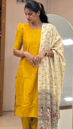 Yellow Raw Silk - 3204