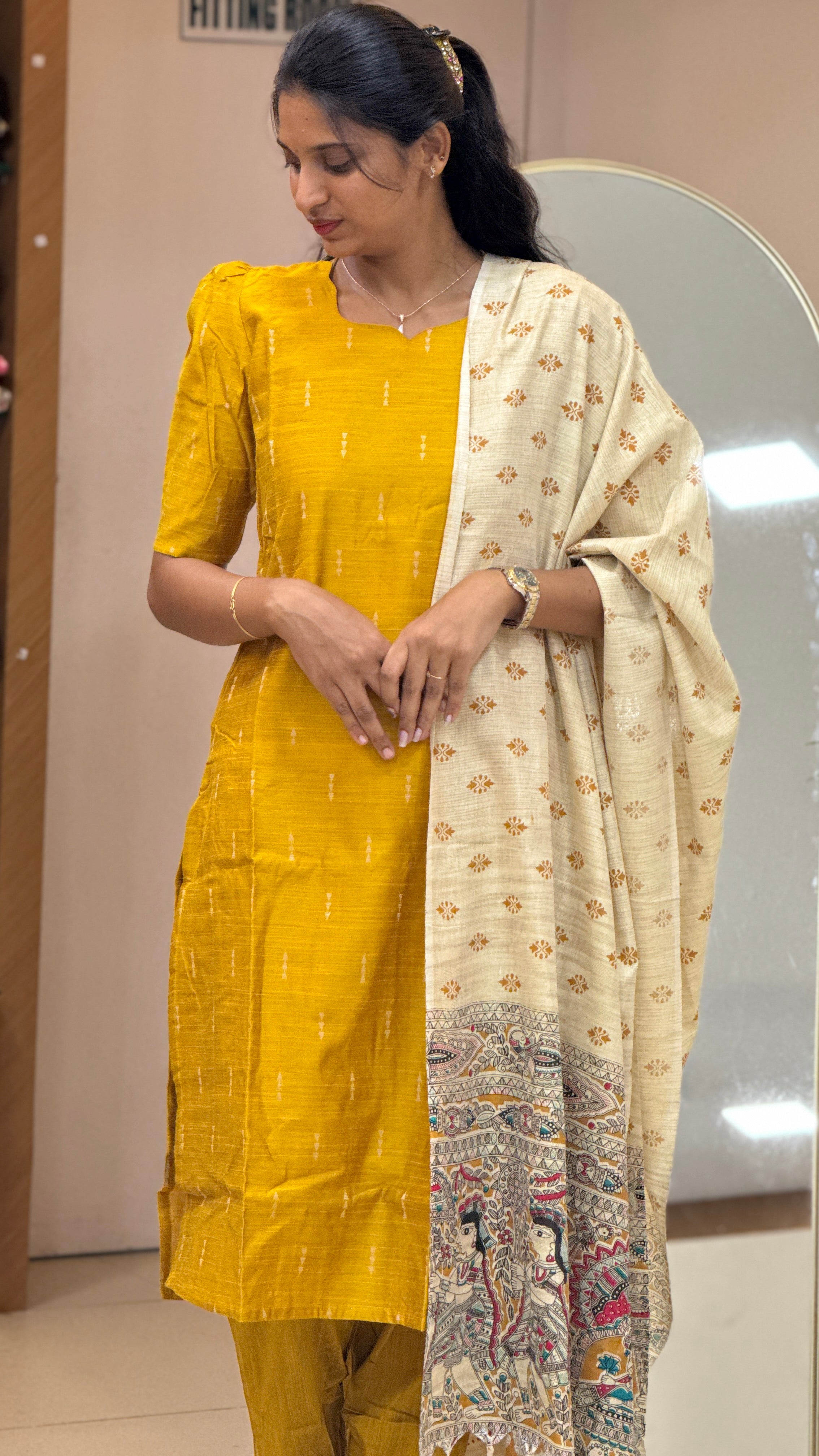 Yellow Raw Silk - 3204