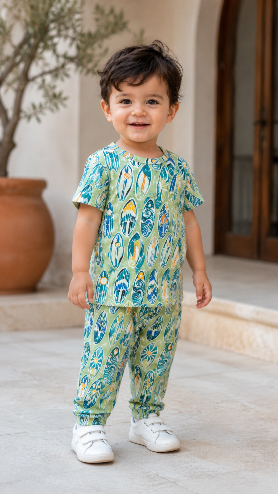 Green- Kids Unisex Coord sets