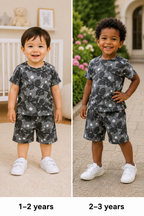 Charcoal Unisex Kids Co-ord Set