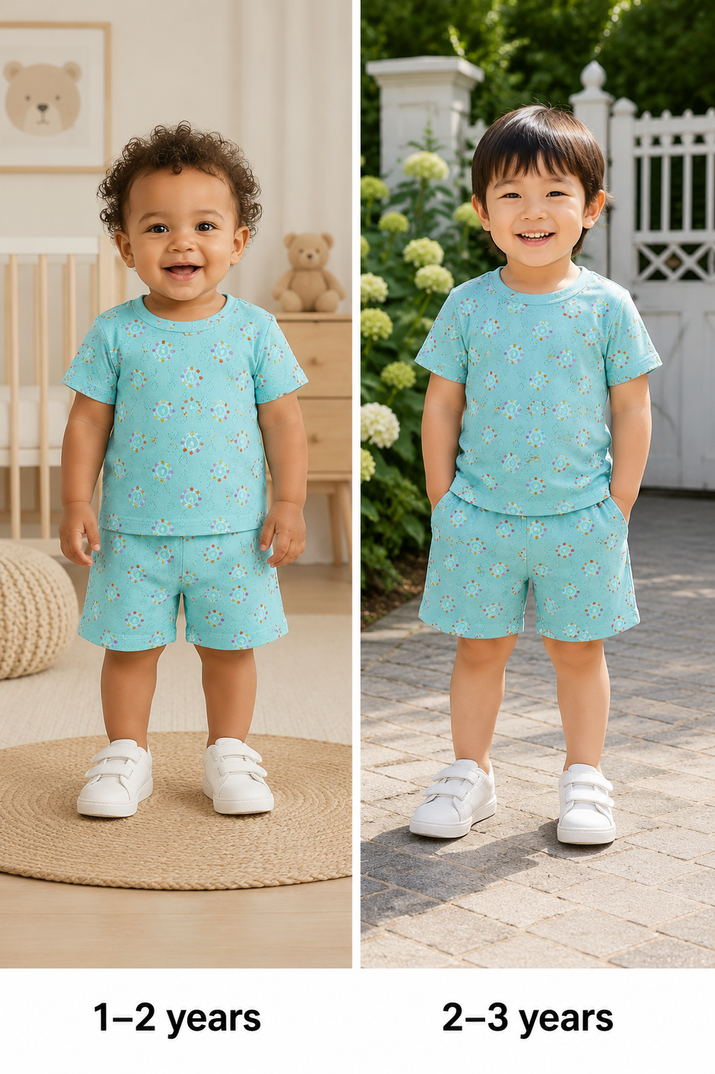 Mint Green  Unisex Kids Co-ord Set