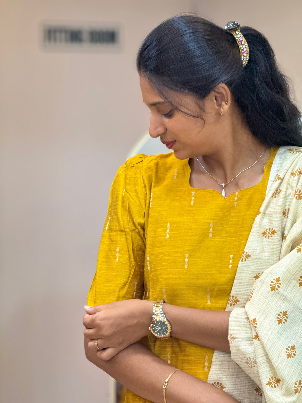 Yellow Raw Silk - 3204