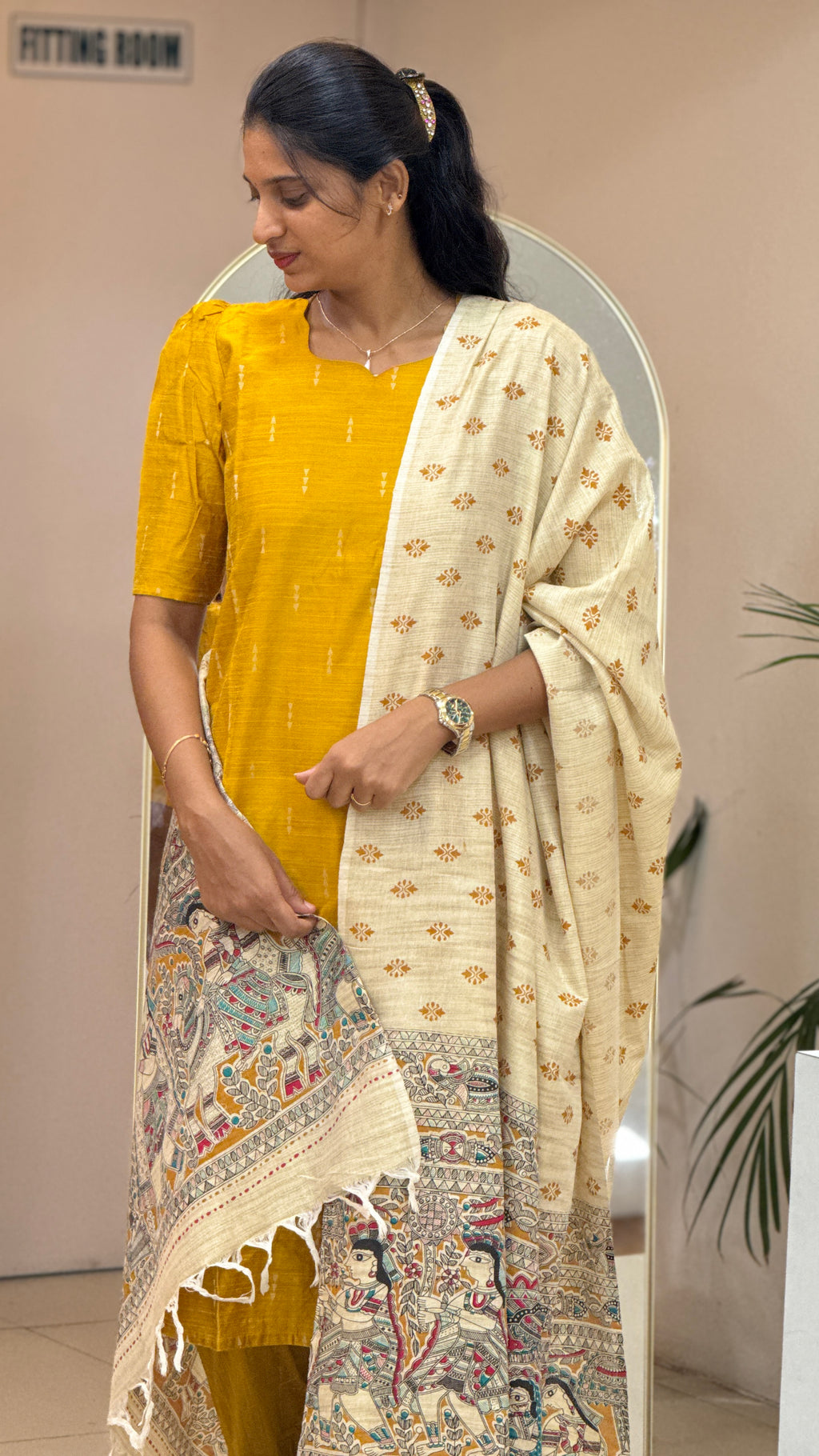 Yellow Raw Silk - 3204