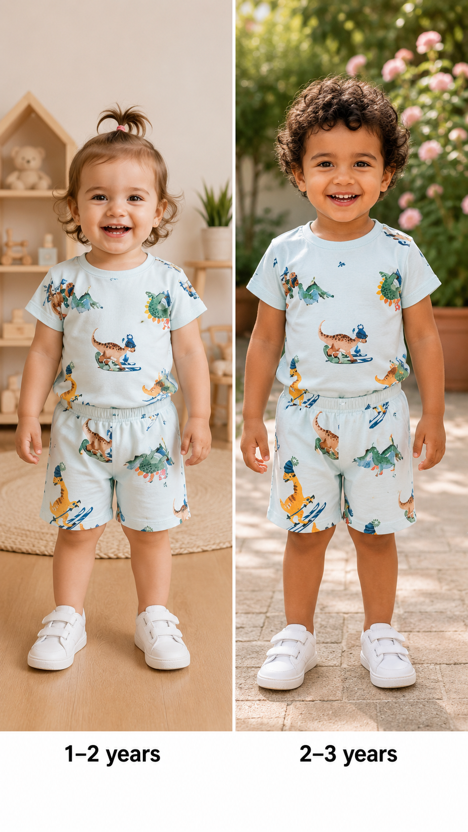 Sky Blue Unisex Kids Co-ord Set