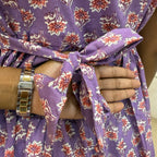 Purple Cotton Flex Maxi - 3254