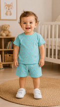 Mint Green  Unisex Kids Co-ord Set