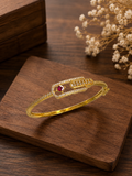 Ruby Stone Geometric Bracelet - 3380