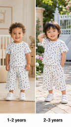 White Unisex Kids Co-ord Set