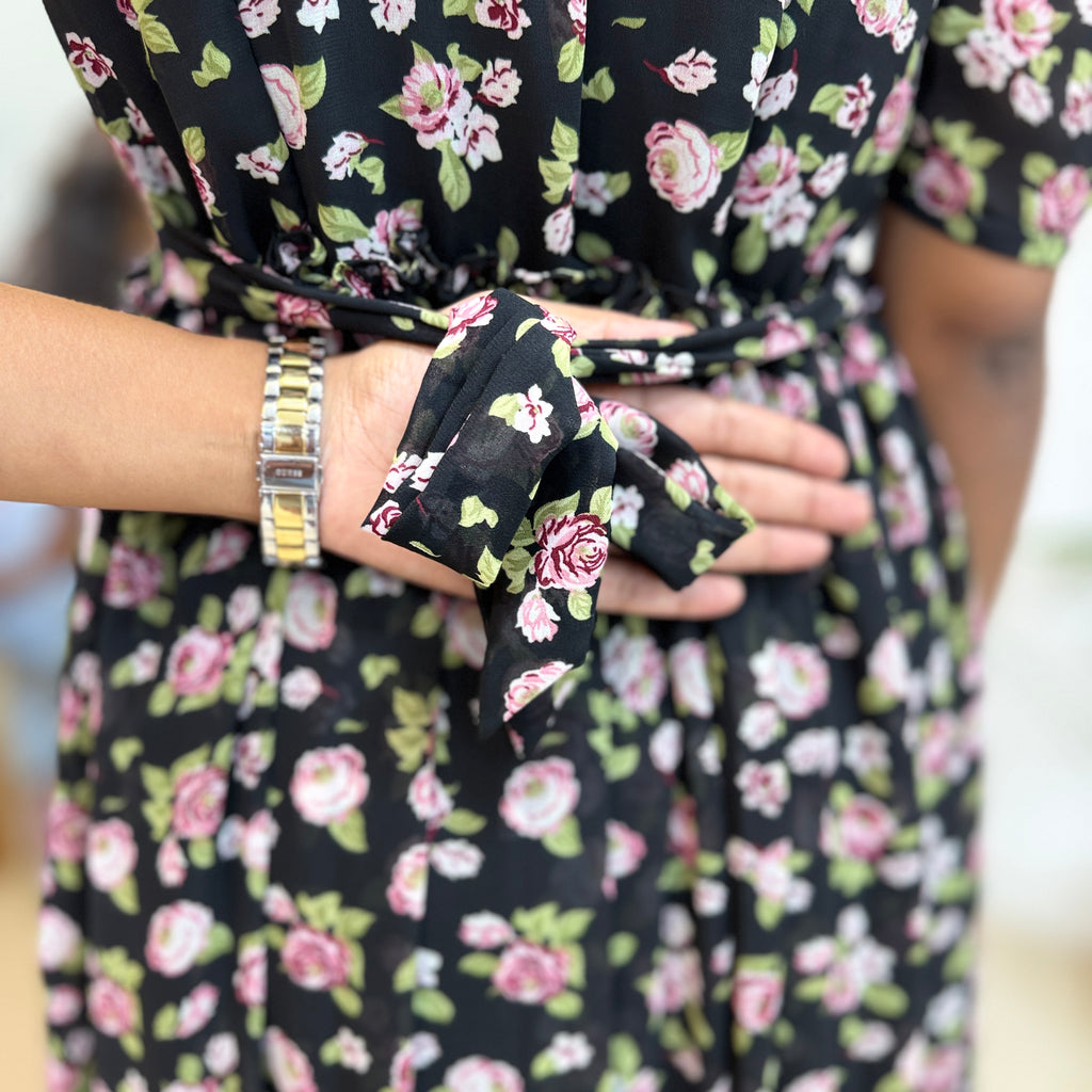 Black Geogertte Maxi - 3097