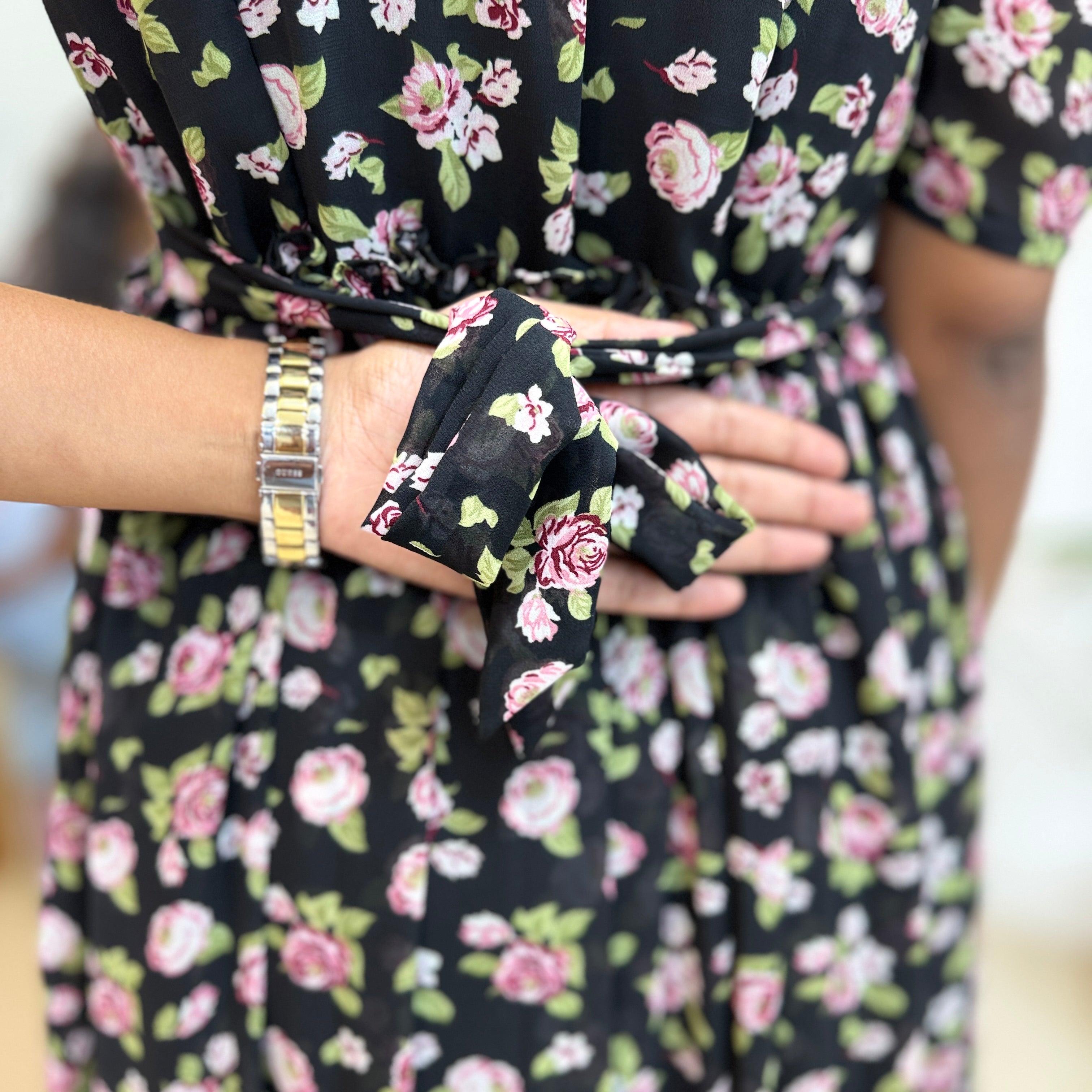 Black Geogertte Maxi - 3097