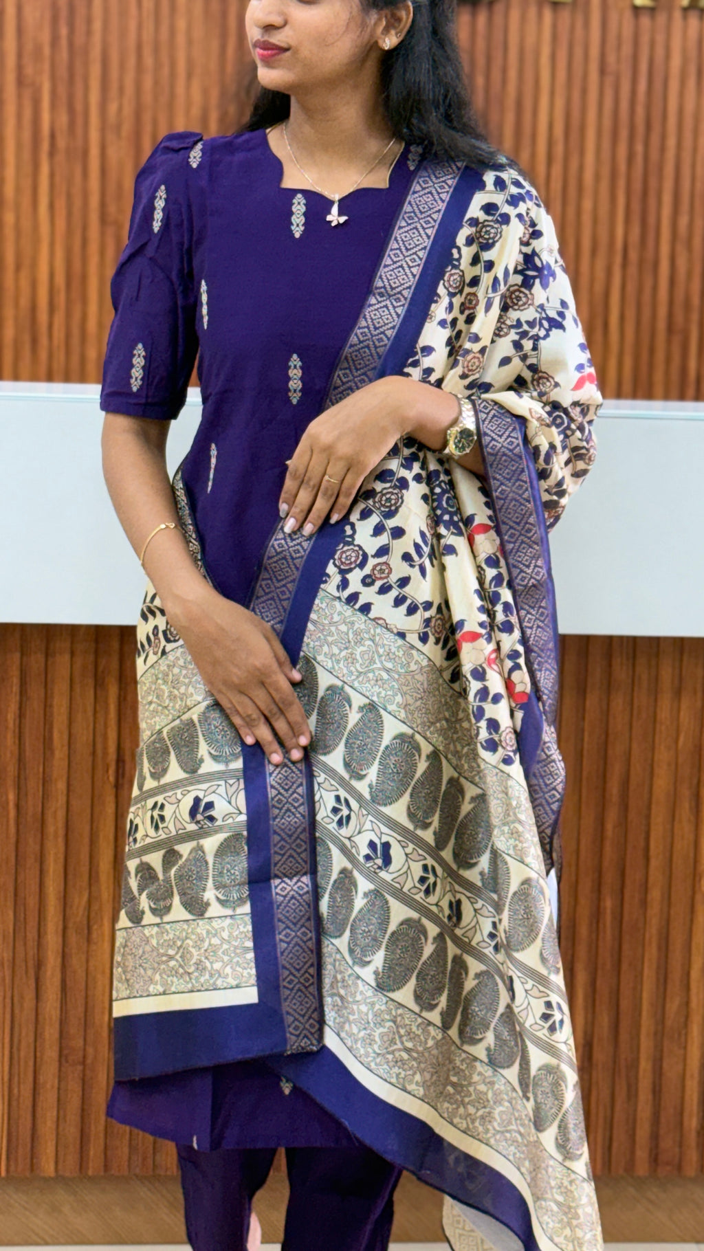 Purple Raw silk - 3200
