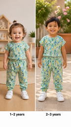 Green- Kids Unisex Coord sets