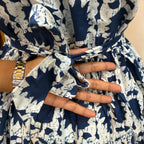 Blue Cotton Maxi - 3096