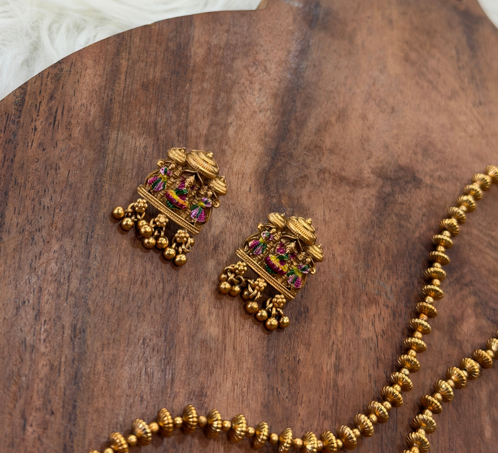 Antique Lakshmi Temple Jewellery Set - 3356