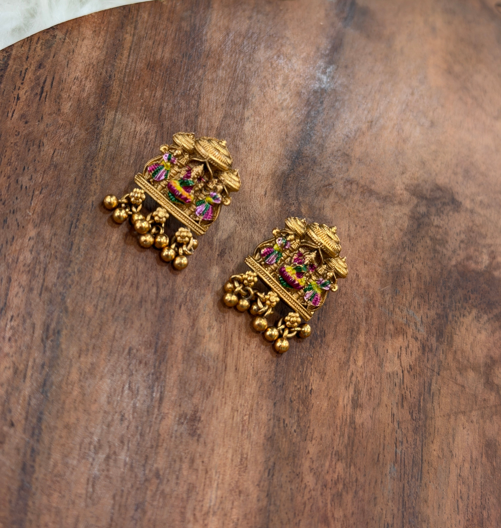 Antique Lakshmi Temple Jewellery Set - 3356