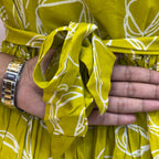 Lime Yellow Rayon Maxi - 3250
