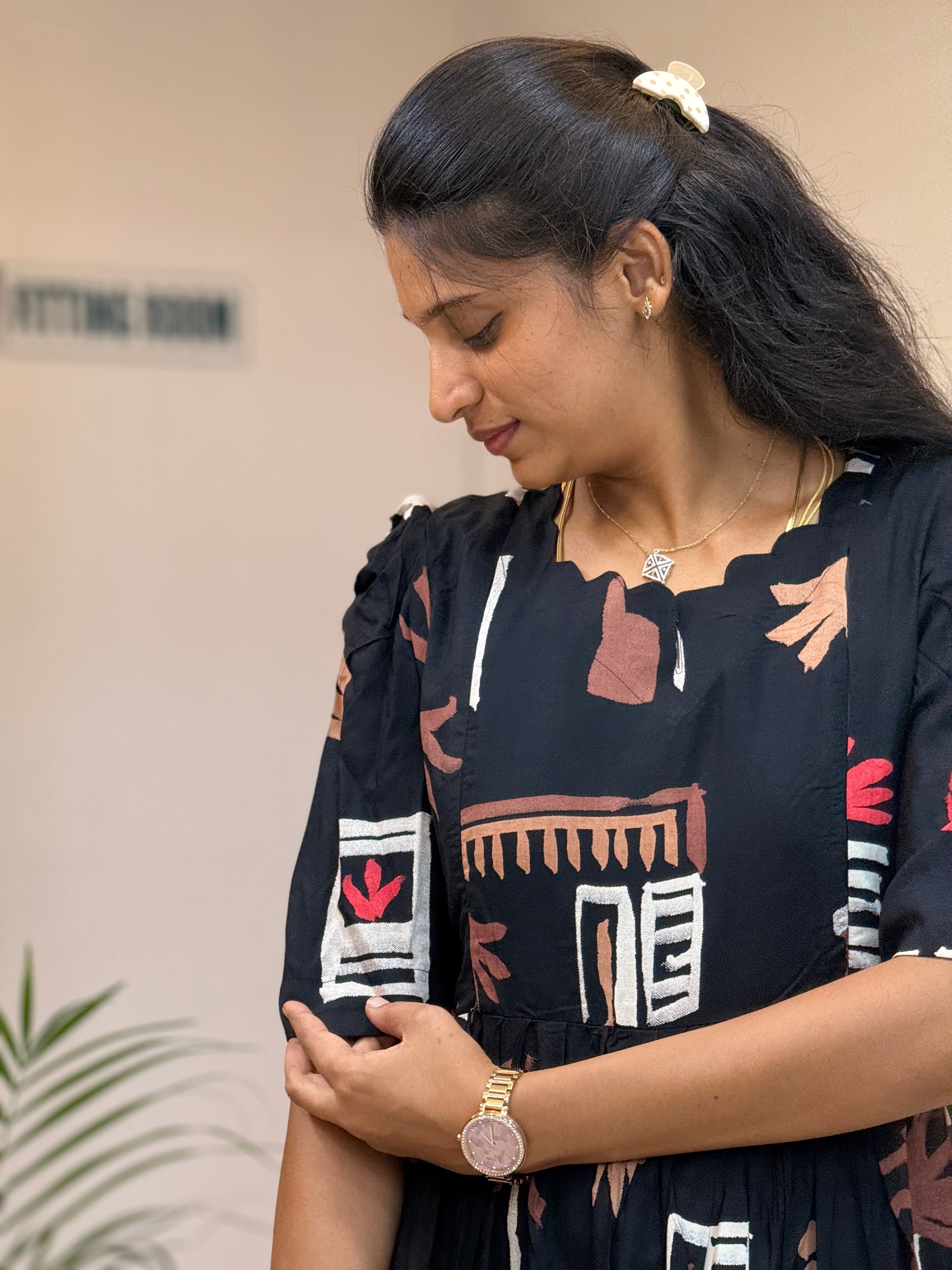 Ash Bloom Elegance Maxi