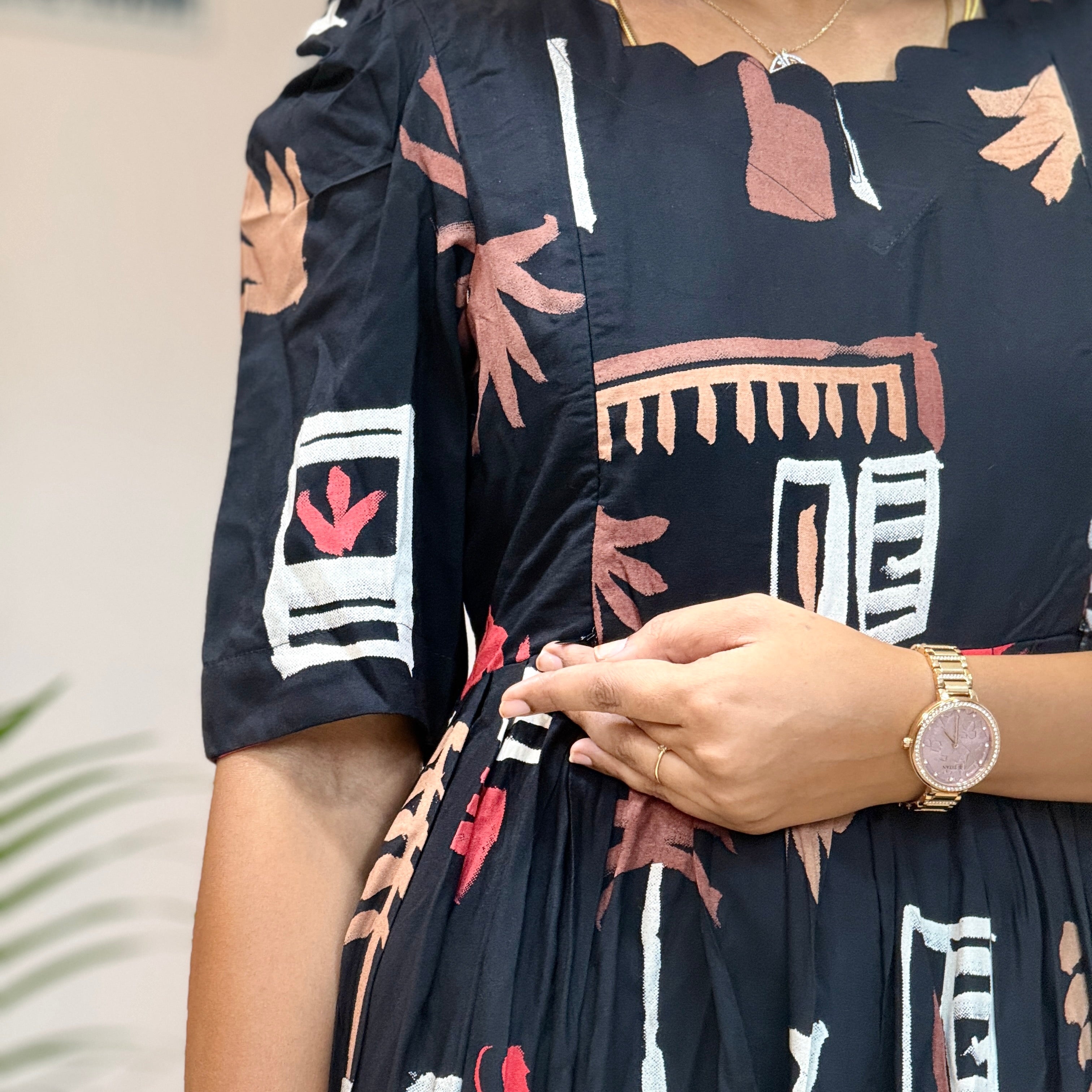 Ash Bloom Elegance Maxi