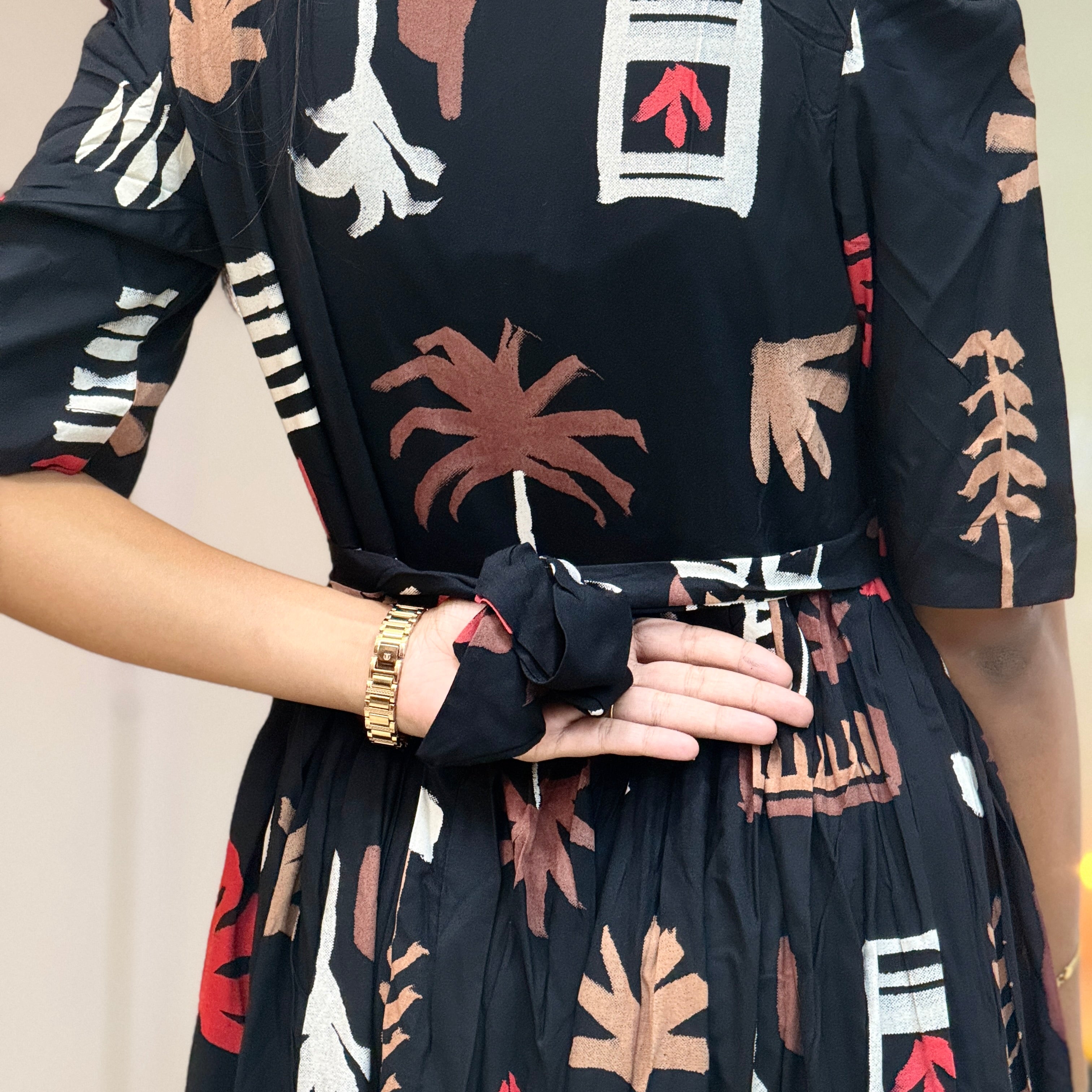 Ash Bloom Elegance Maxi