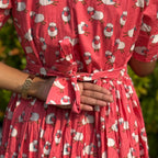 Pink Cotton Feeding Maxi - 3087