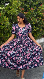 Navy Blue Delta Feexding Maxi - 3089