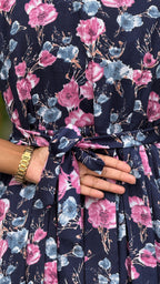 Navy Blue Delta Feexding Maxi - 3089