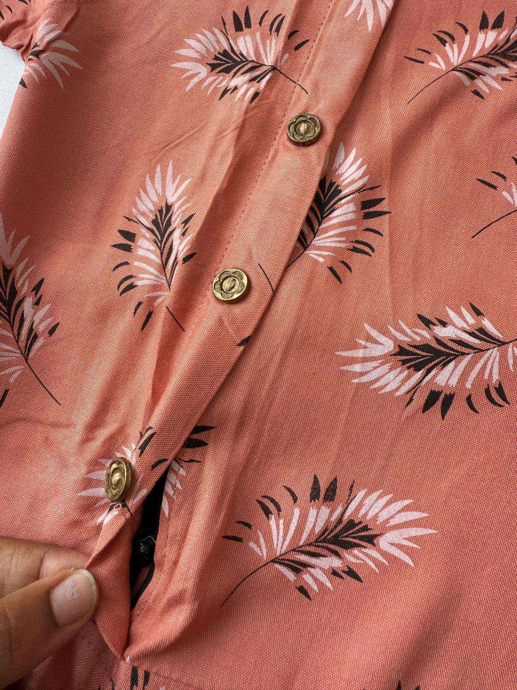 Peach Colour Zipped Feeding Kurti