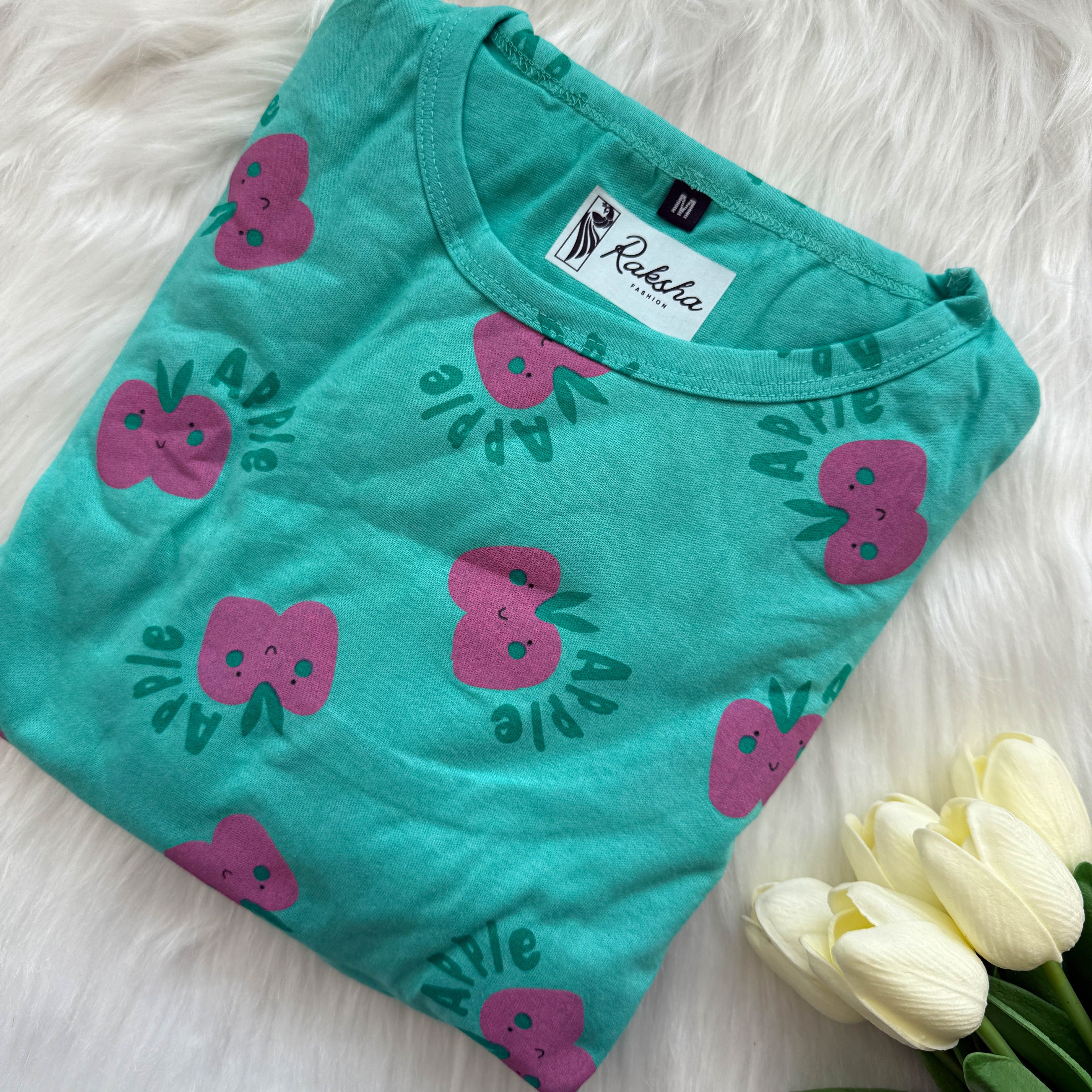 Bluish Green Zipless Maternity Wear