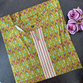Dark Mustard  Yellow  Flower Print Kurti