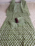 Dark and Light Green Kurti With Pant
