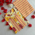 Soft Yellow With Pink Kurti With Pant