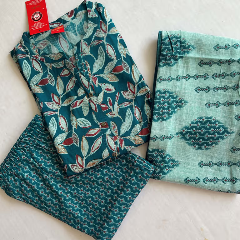 Teal Blue kurti set