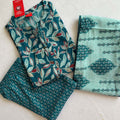 Teal Blue kurti set