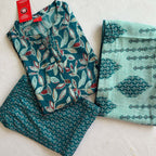 Teal Blue kurti set