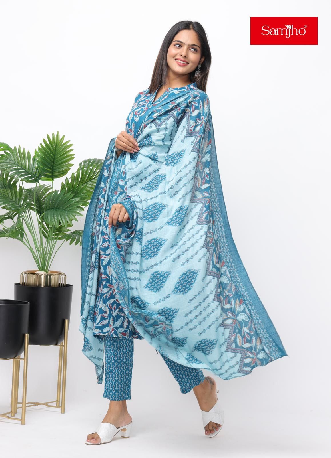 Teal Blue kurti set