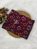 Crimson Ikat Charm Kurti
