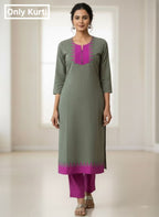 Olive Aura Kurti -(2676)