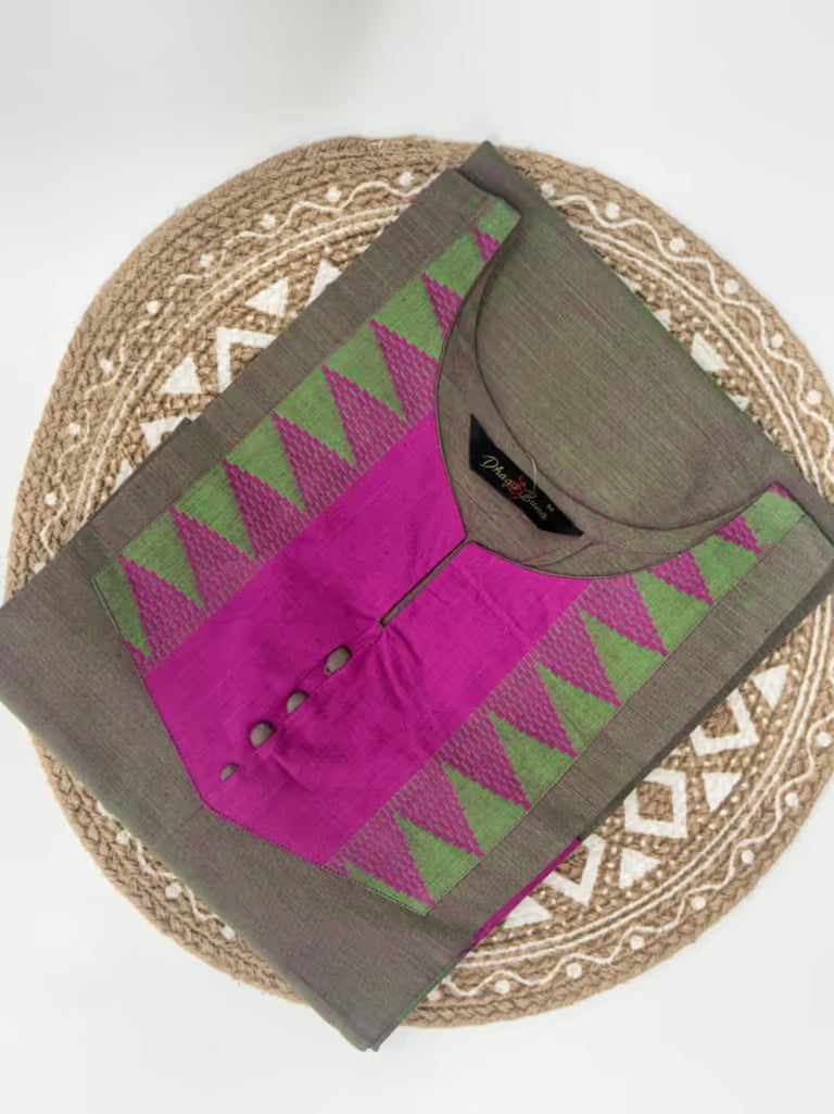 Olive Aura Kurti -(2676)