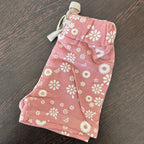 Muted Pink White Daisy Floral Kid Unisex Short