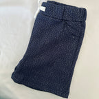 Navy Blue Polka Dots Print Kid Unisex Short