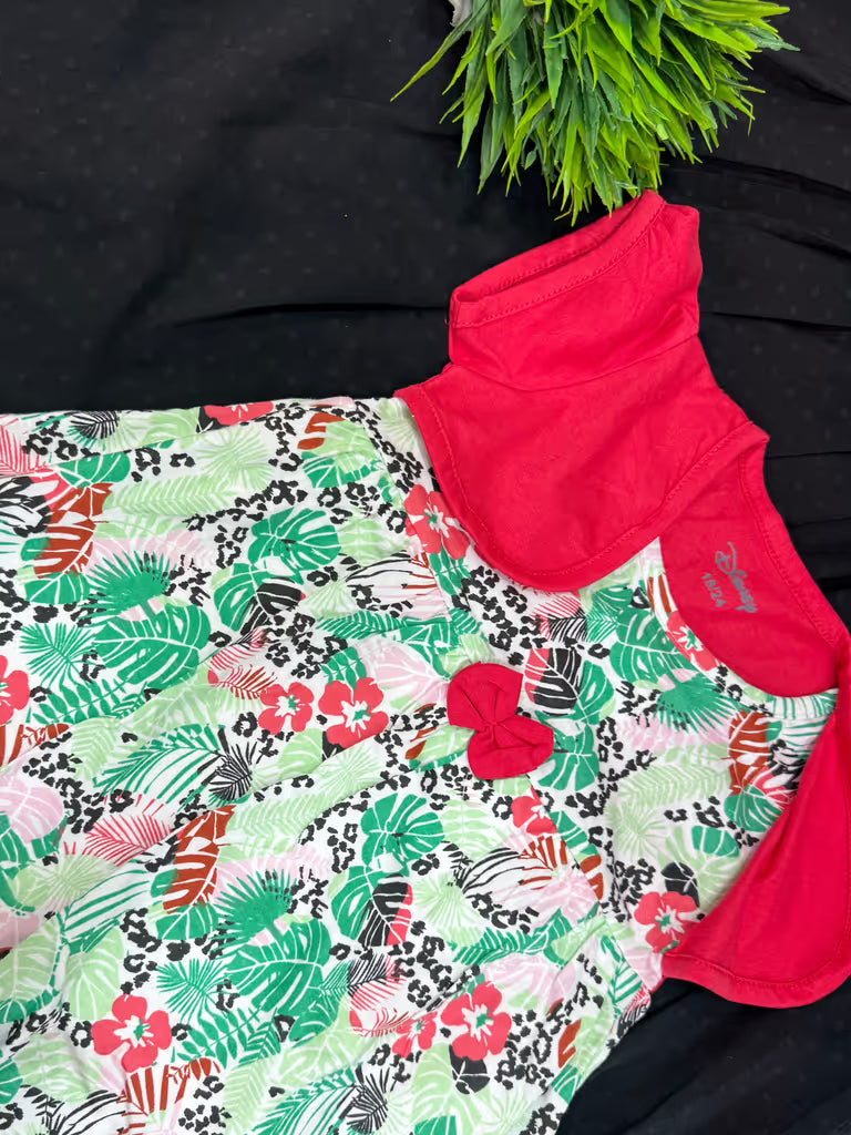 Tropical Bloom Balloon Frock