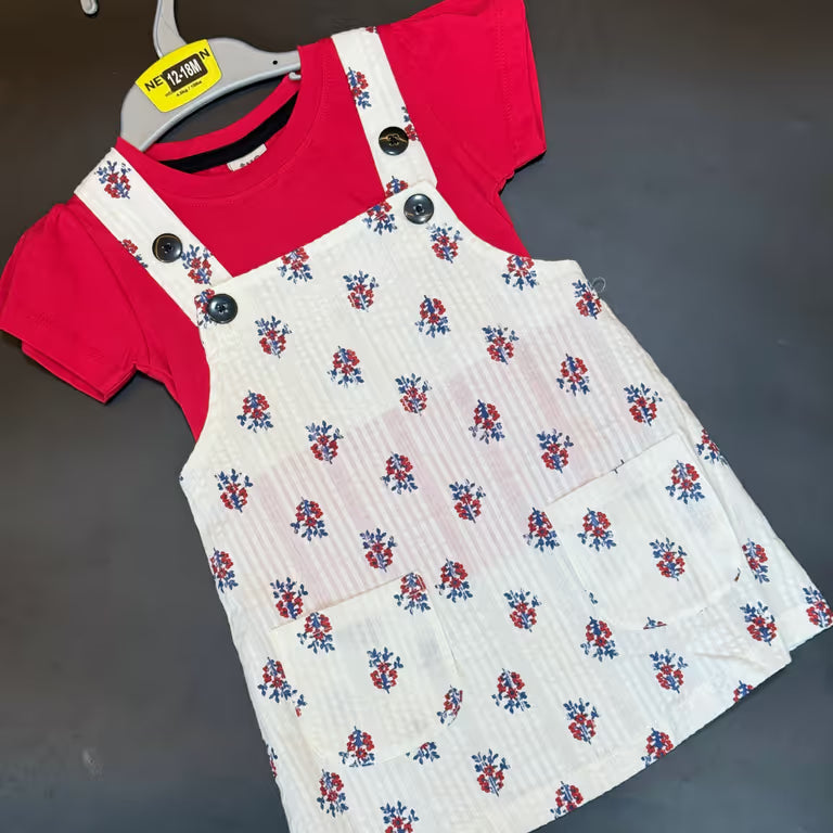 Ruby Bloom Dungaree Dress