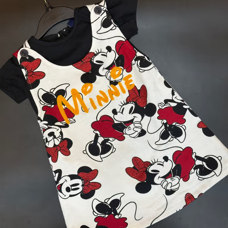 Playful Bow Dungaree Dress
