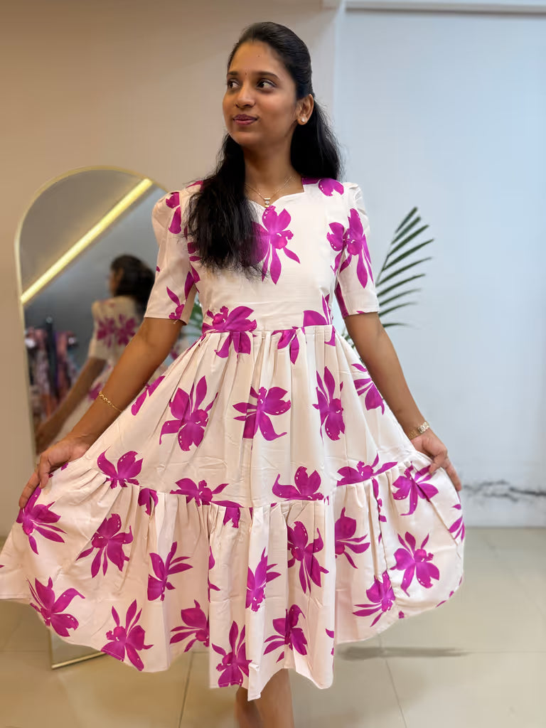 Rosy Floral Breeze Maxi