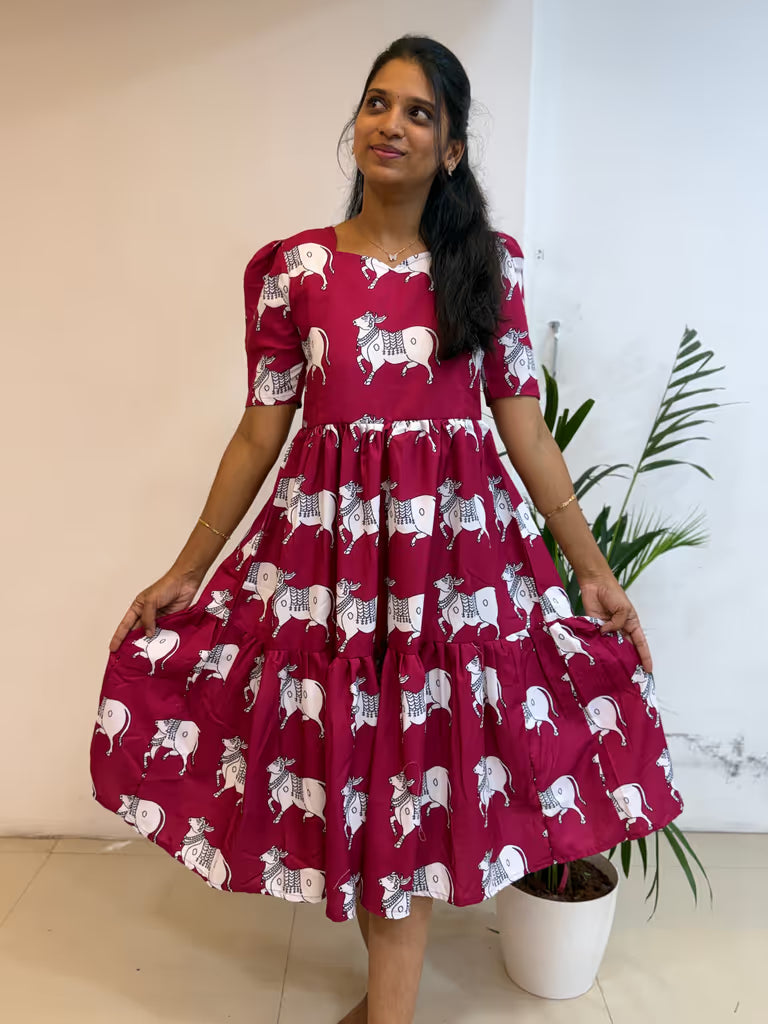 Ruby Cow Swing Maxi