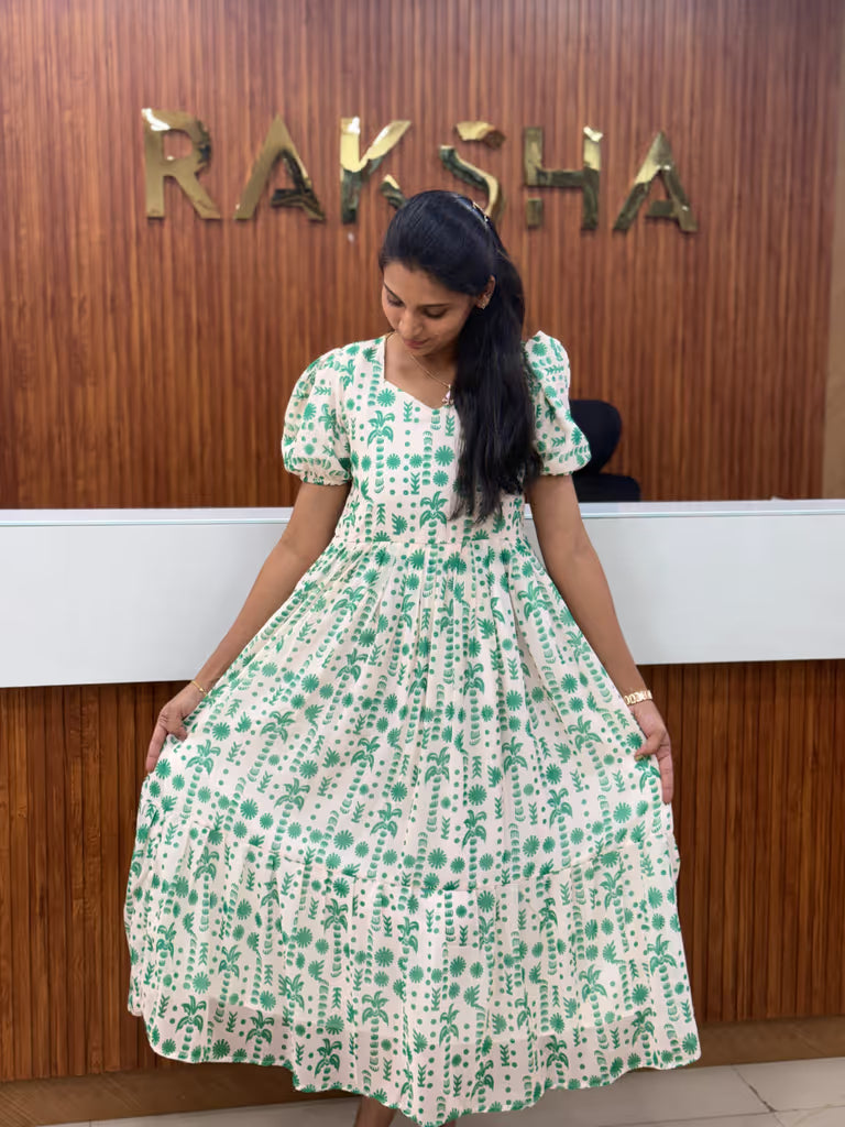 Mint Meadow Maxi-(2469)